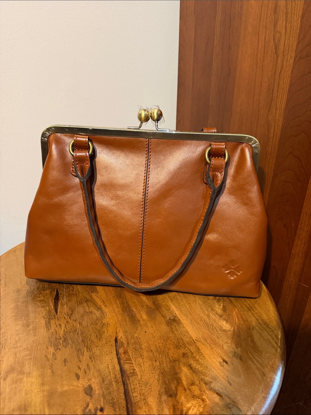 Patricia Nash Robine Frame Kiss Lock Satchel